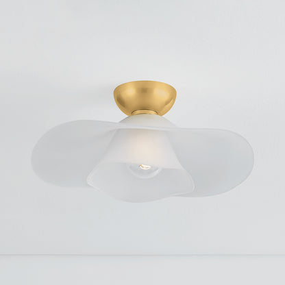 Hudson Valley Netherlee Flush Mount in Aged Brass, alternate view 2