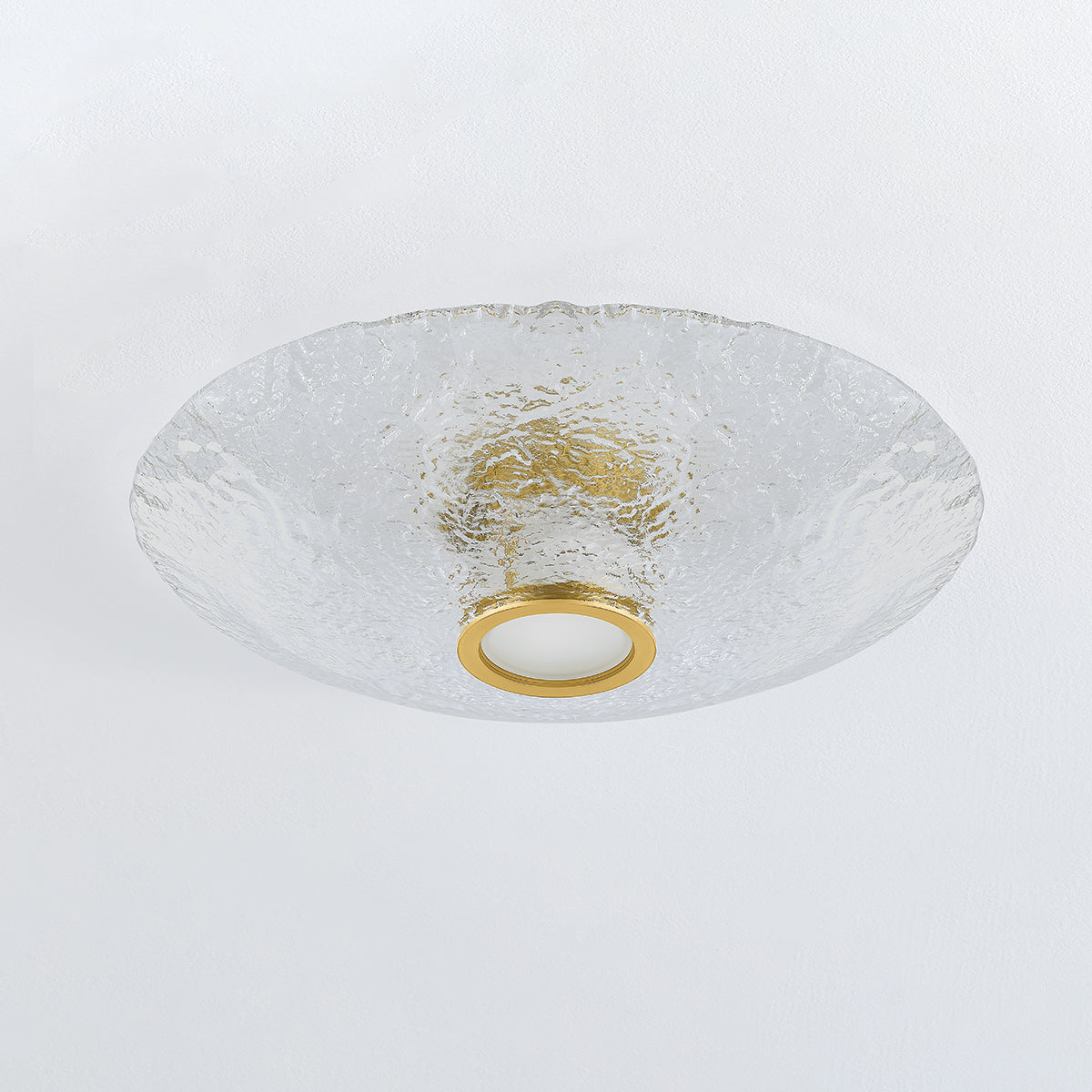 Hudson Valley New Haven Flush Mount in Aged Brass, alternate view 1