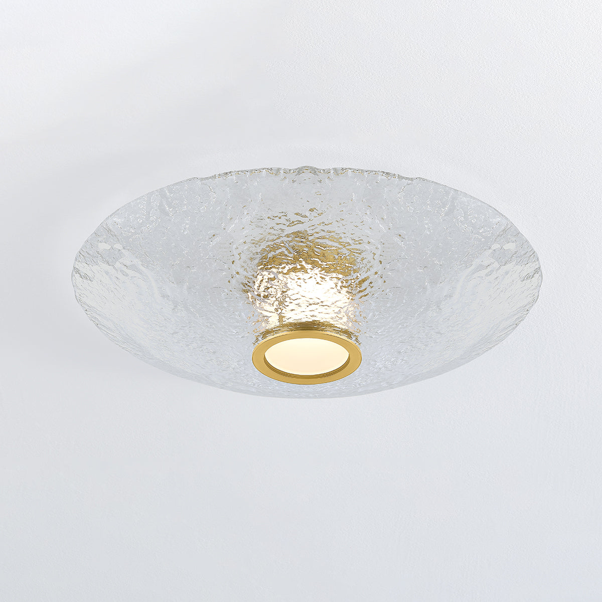 Hudson Valley New Haven Flush Mount in Aged Brass, alternate view 2