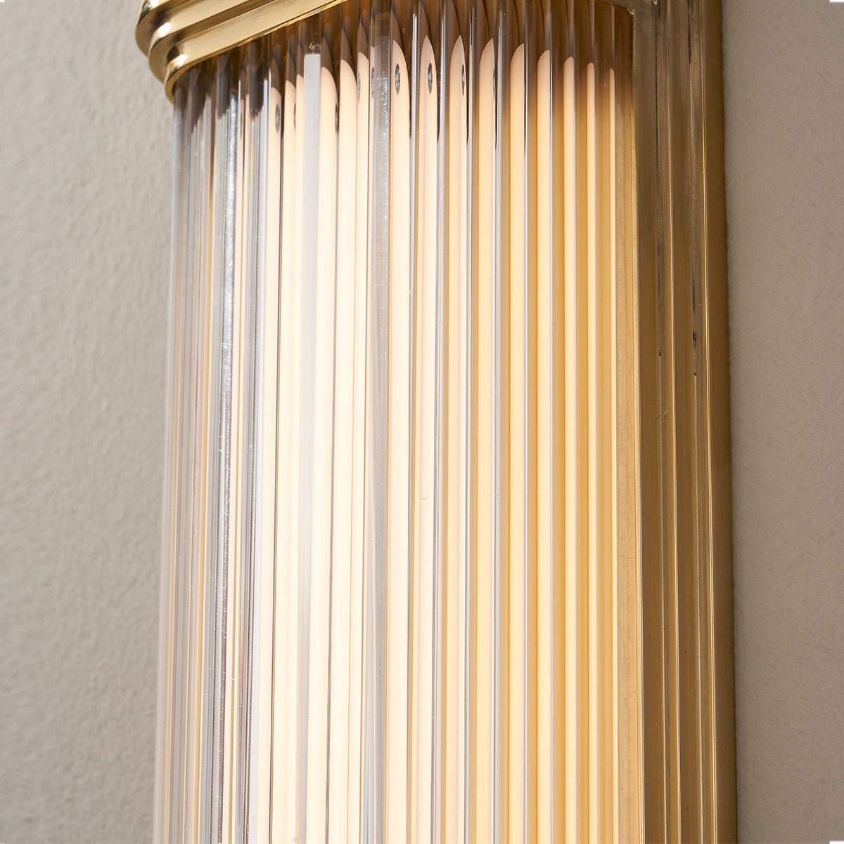 Hudson Valley Newburgh 17" Tall Bath & Vanity Light in Aged Brass, alternate view 1