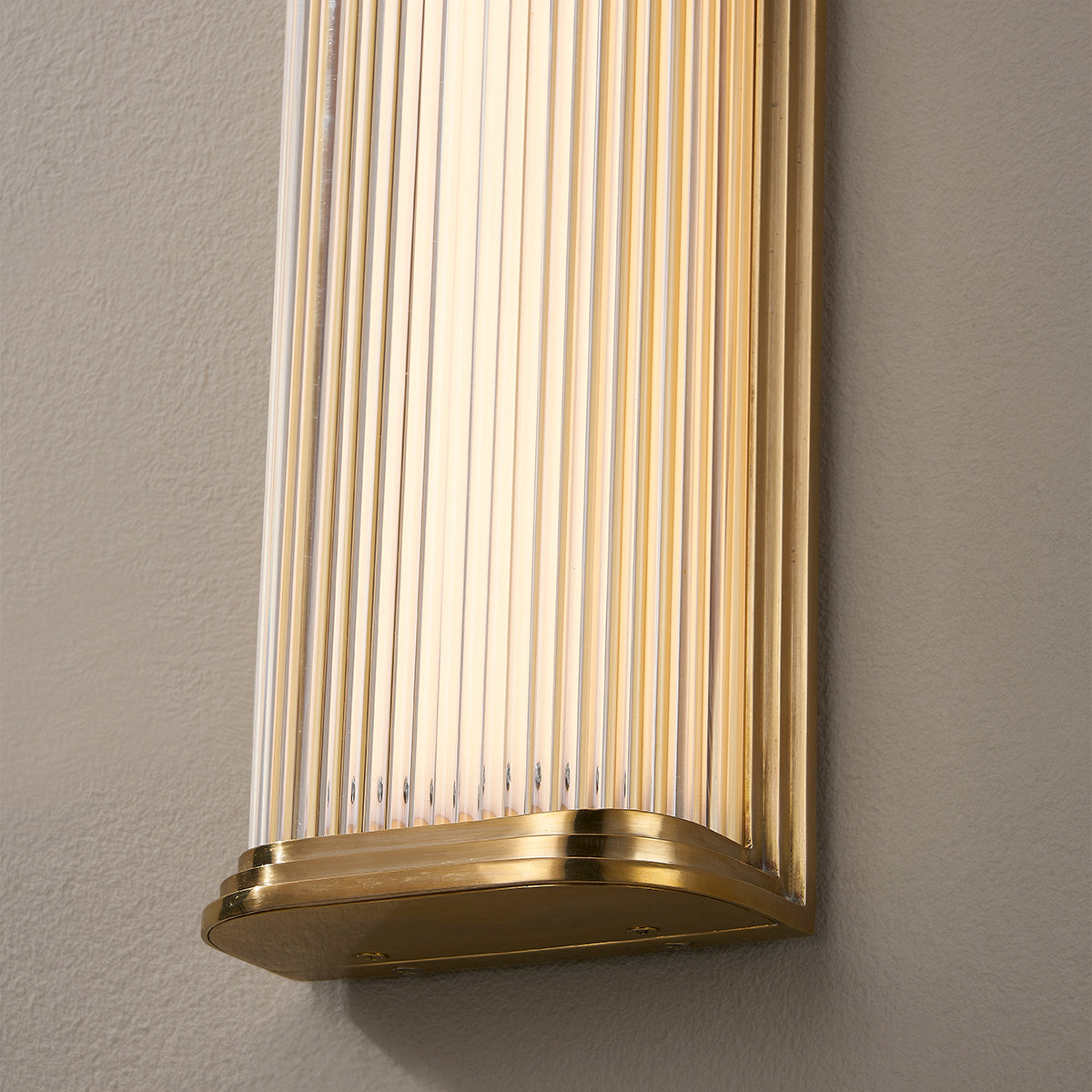 Hudson Valley Newburgh 24.5" Tall Bath & Vanity Light in Aged Brass, alternate view 1
