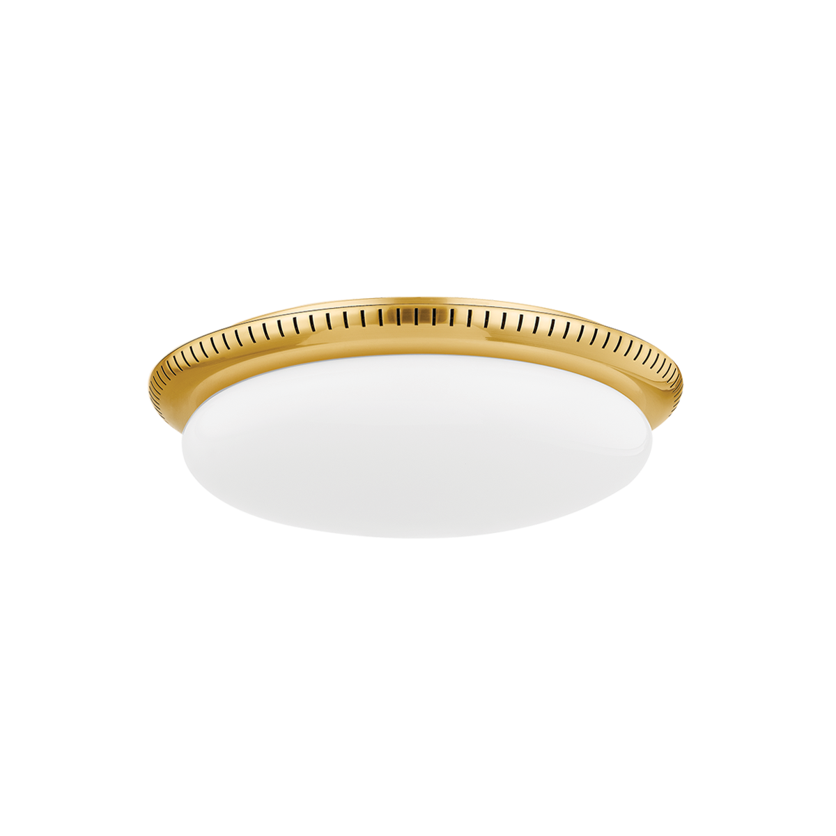 Hudson Valley North Castle 14.25" Flush Mount Aged Brass