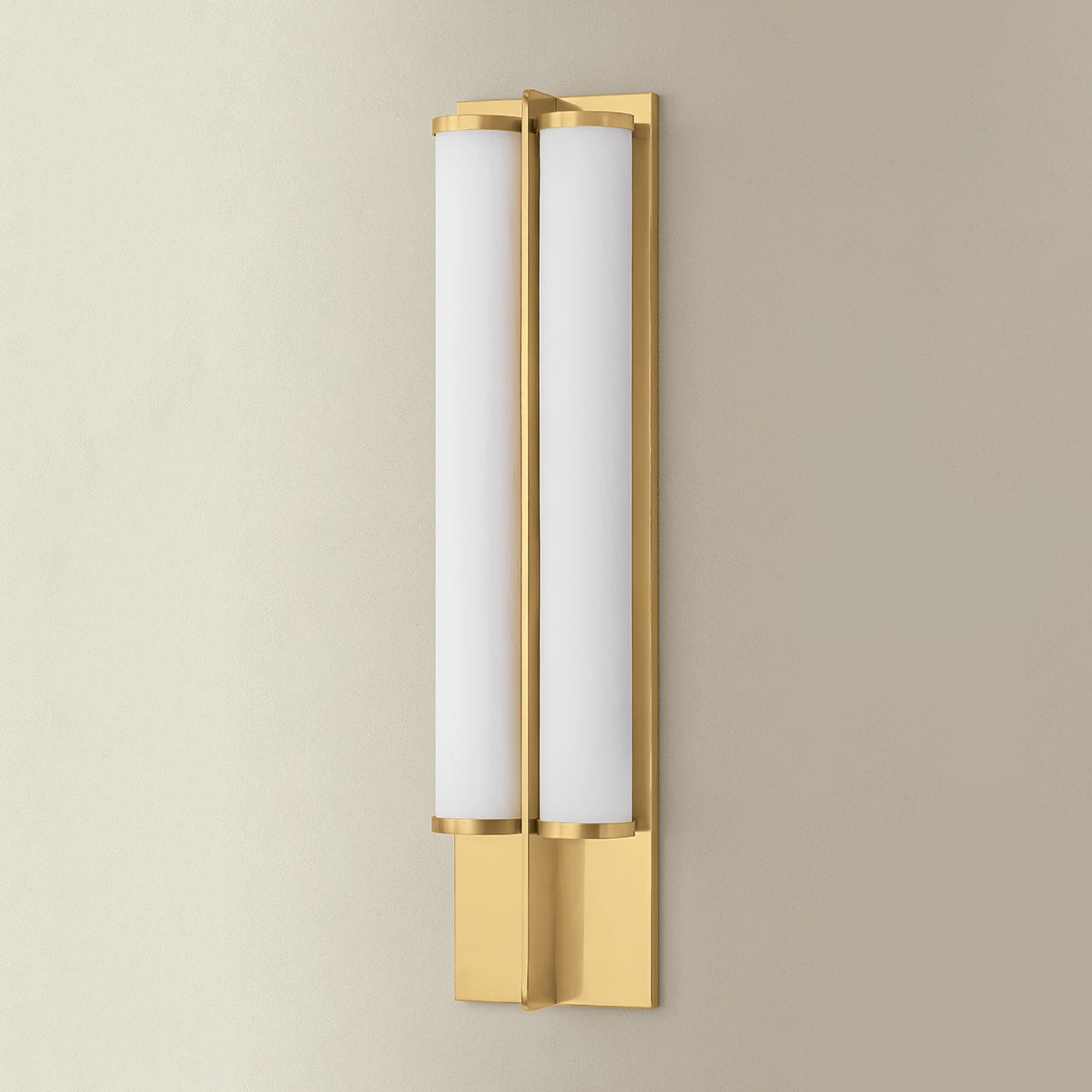 Hudson Valley Northfield 2-Light Wall Sconce in Aged Brass, alternate view 1
