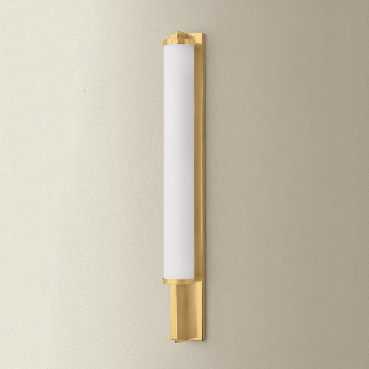 Hudson Valley Northfield Wall Sconce in Aged Brass, alternate view 1