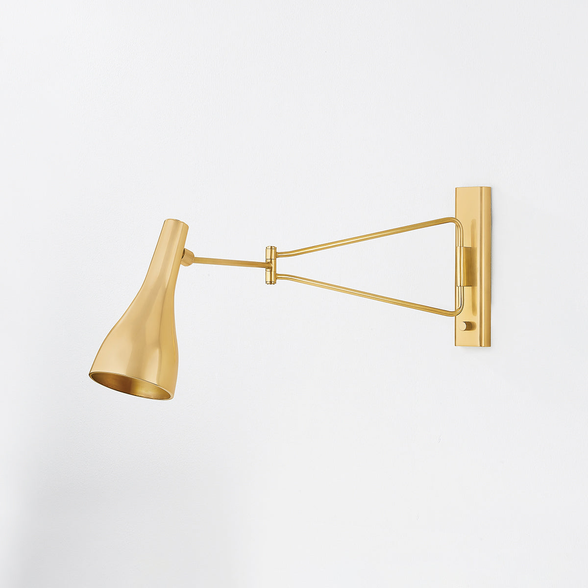Hudson Valley Northford Wall Sconce Aged Brass detail view 1