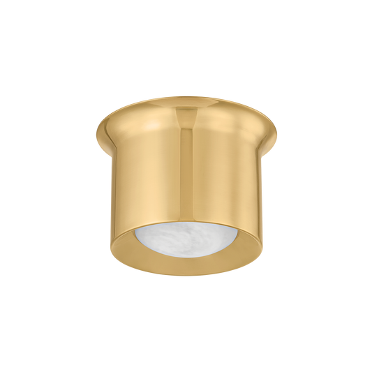 Hudson Valley Noxon 7" Flush Mount Aged Brass