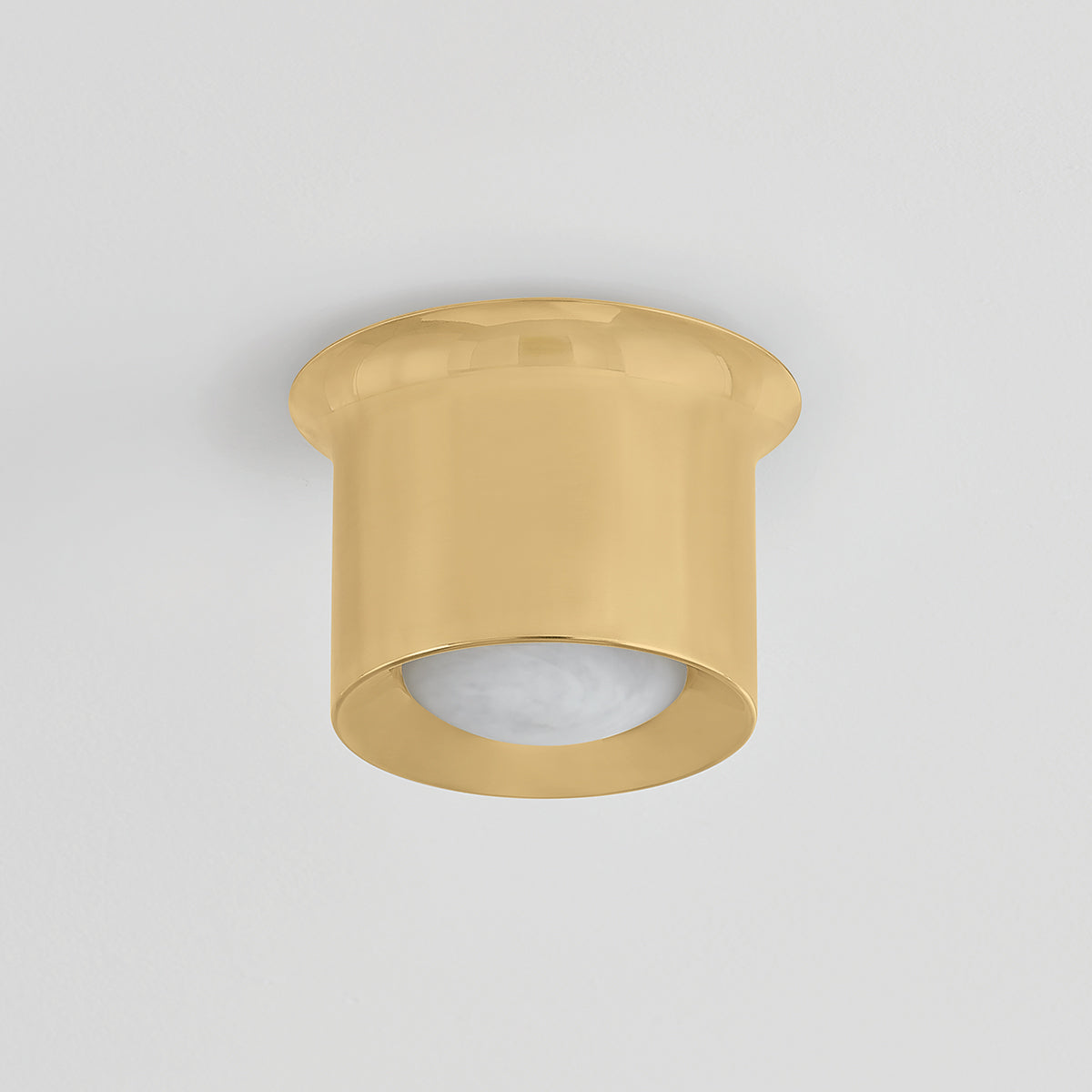 Hudson Valley Noxon 7" Flush Mount in Aged Brass, alternate view 1