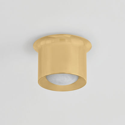 Hudson Valley Noxon 7" Flush Mount in Aged Brass, alternate view 1