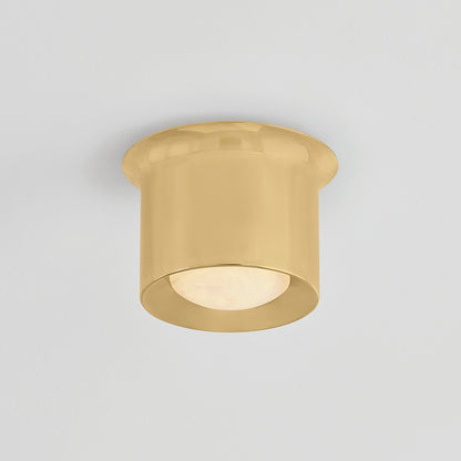 Hudson Valley Noxon 7" Flush Mount in Aged Brass, alternate view 2