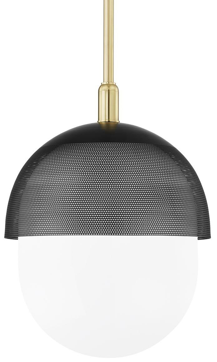 Hudson Valley Nyack Pendant Black, Polished Nickel
