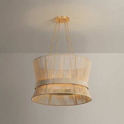 Hudson Valley Ocean Hill Pendant Vintage Gold Leaf detail view 2