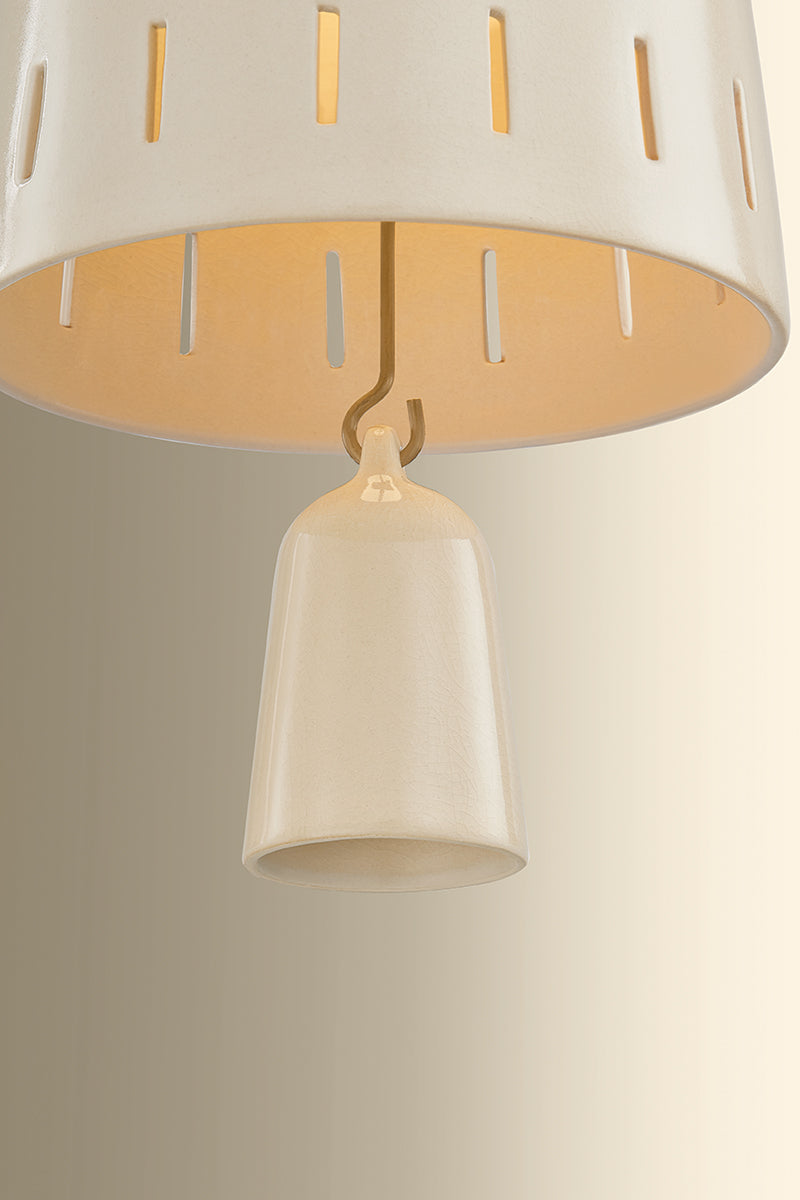 Hudson Valley Omi 9" Pendant in Patina Brass, room setting 3