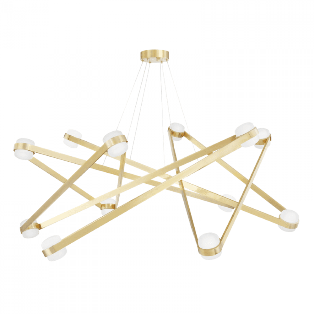 Hudson Valley Orbit Chandelier Brass