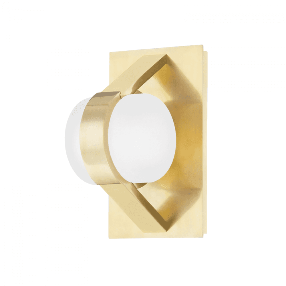 Hudson Valley Orbit Wall Sconce Aged Brass