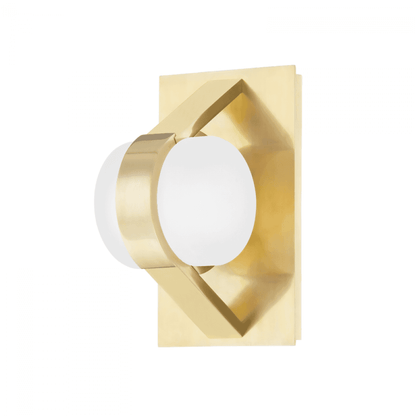 Hudson Valley Orbit Wall Sconce Aged Brass