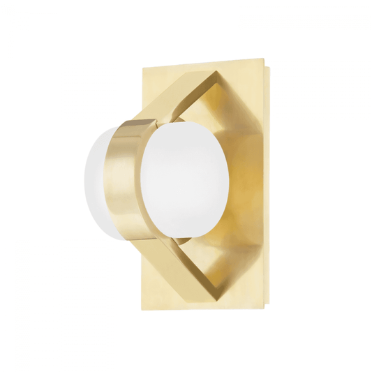 Hudson Valley Orbit Wall Sconce Aged Brass