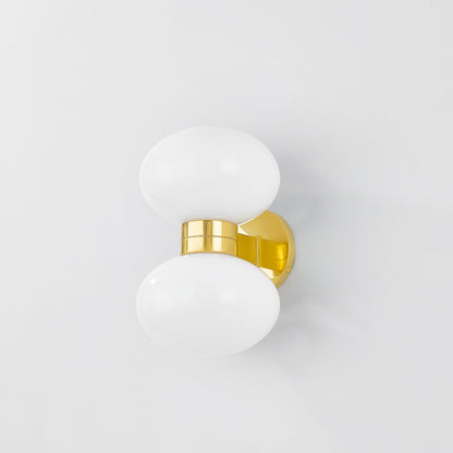 Hudson Valley Otsego 2-Light Wall Sconce Aged Brass detail view 1