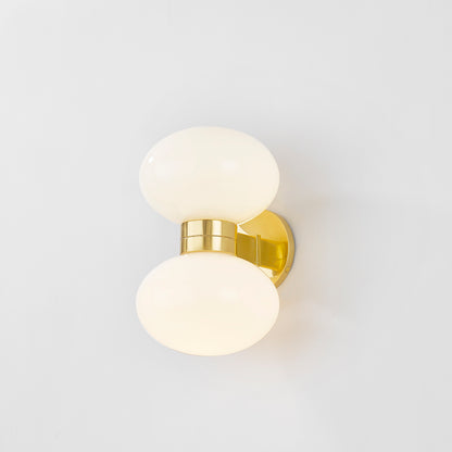 Hudson Valley Otsego 2-Light Wall Sconce Aged Brass detail view 2