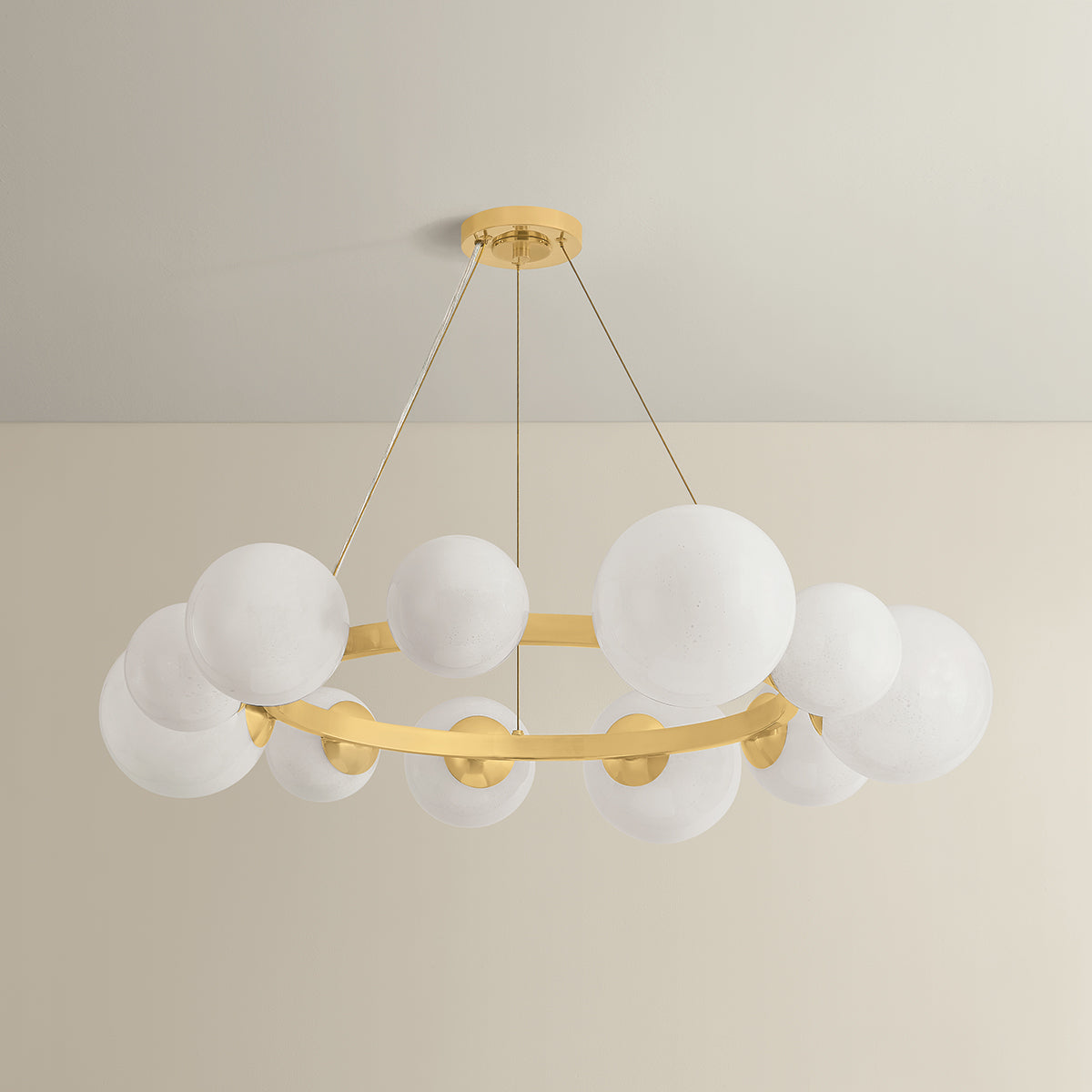 Hudson Valley Pacama 11-Light Chandelier in Aged Brass, alternate view 1