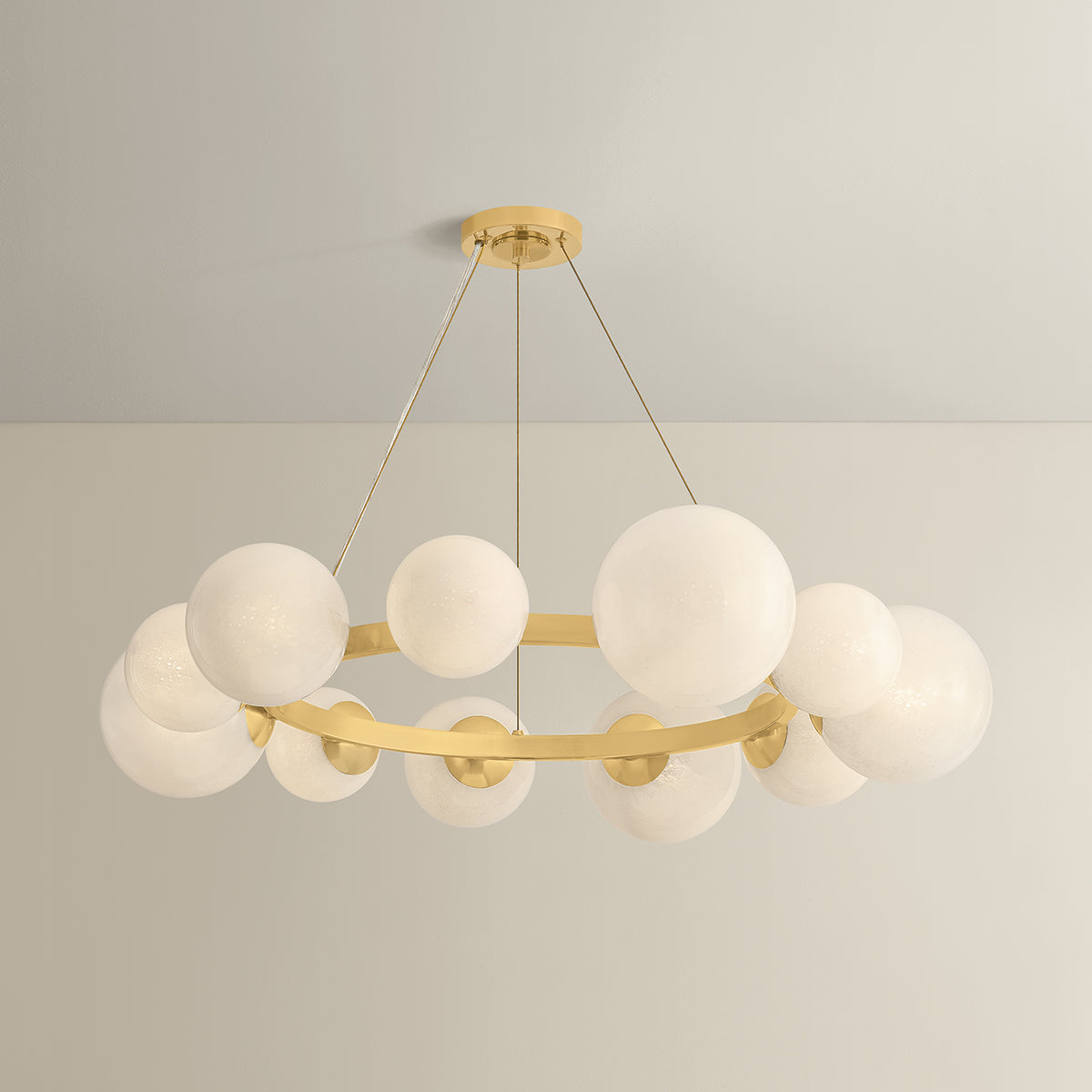 Hudson Valley Pacama 11-Light Chandelier in Aged Brass, alternate view 2