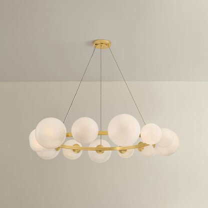 Hudson Valley Pacama 13-Light Chandelier in Aged Brass, alternate view 2