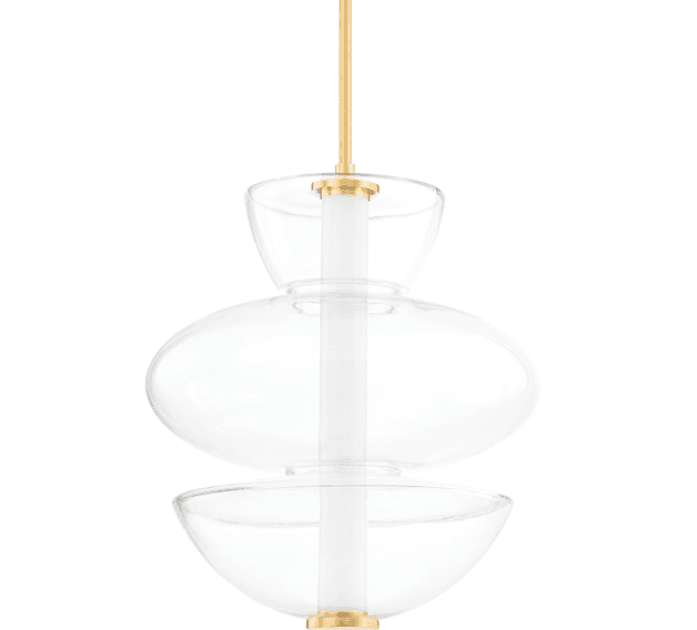 Hudson Valley Palermo Pendant Aged Brass