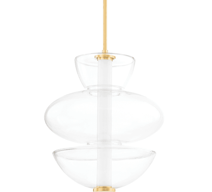 Hudson Valley Palermo Pendant Aged Brass