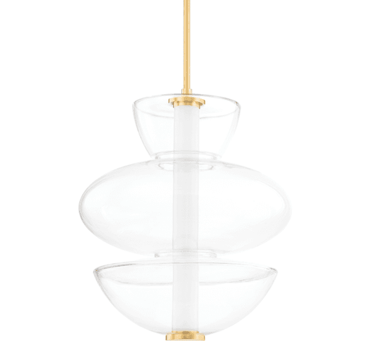 Hudson Valley Palermo Pendant Aged Brass