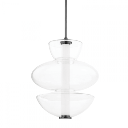 Hudson Valley Palermo Pendant Black Nickel 19"W x Min - Max Height 30.25" - 81.75"