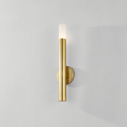Hudson Valley Pali Wall Sconce in Aged Brass, alternate view 2