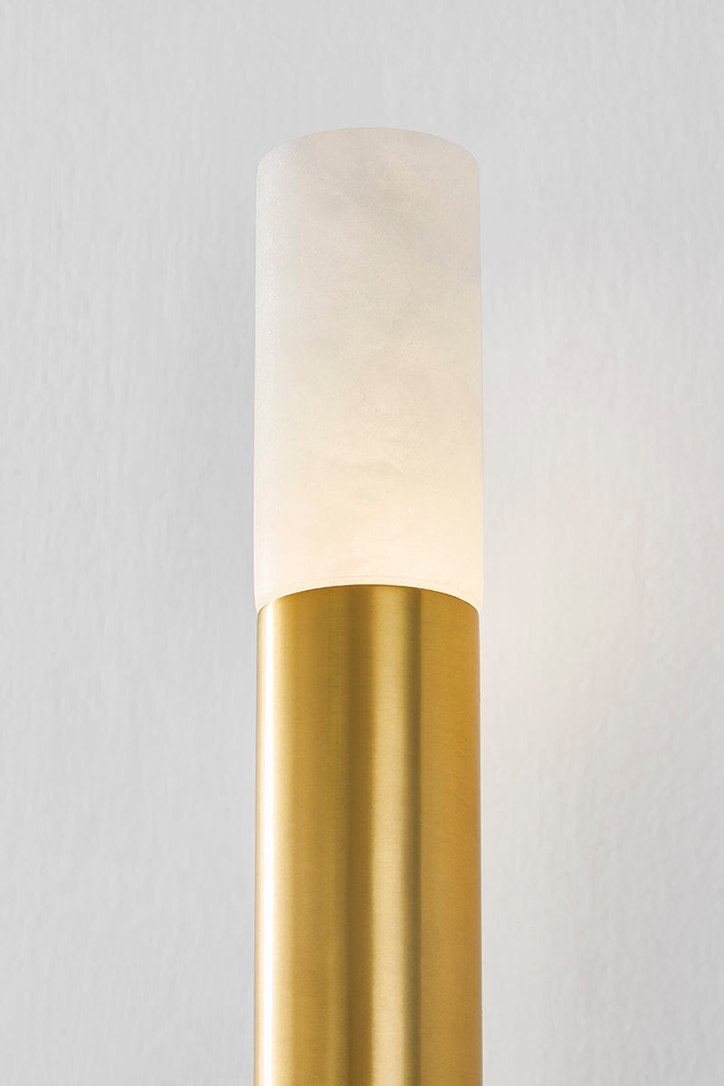 Hudson Valley Pali Wall Sconce in Aged Brass, room setting 2