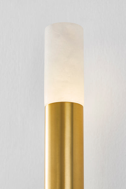 Hudson Valley Pali Wall Sconce in Aged Brass, room setting 2