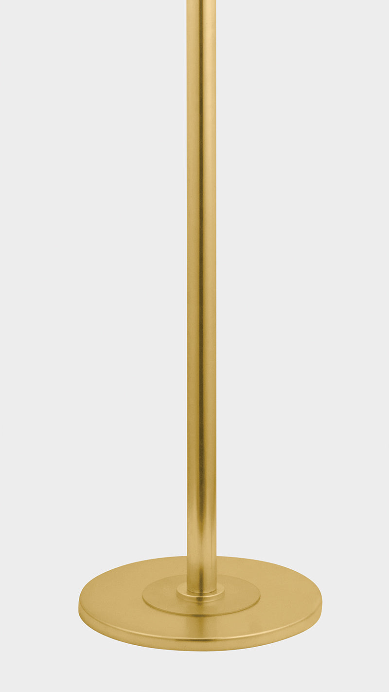 Hudson Valley Palmetto 3-Light Floor Lamp Aged Brass detail view 2