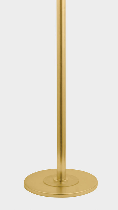 Hudson Valley Palmetto 3-Light Floor Lamp Aged Brass detail view 2