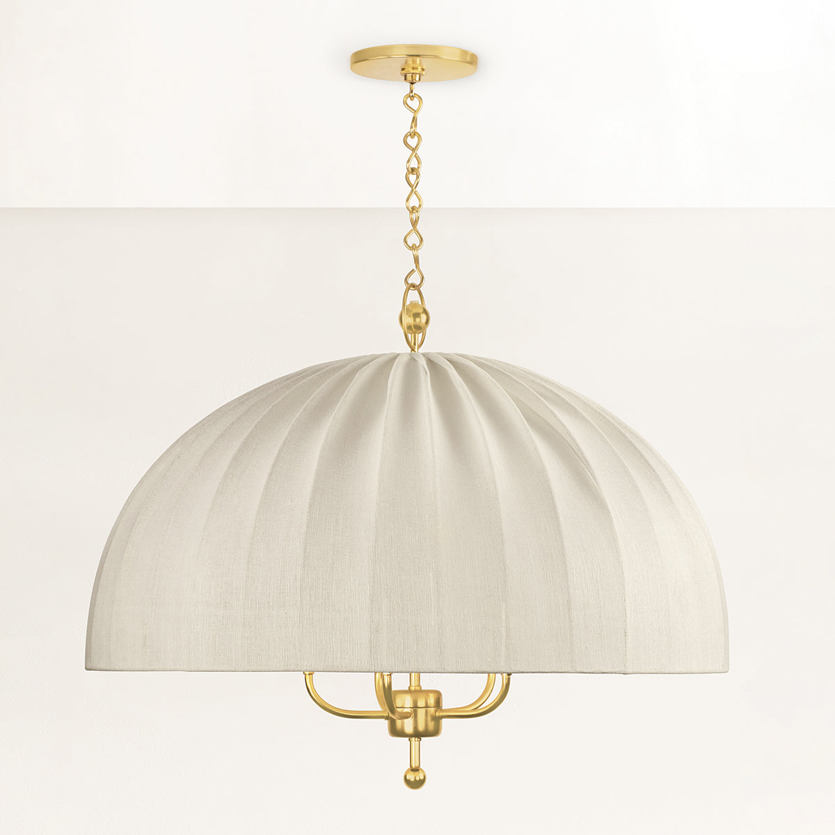 Hudson Valley Palmetto 5-Light Chandelier in Aged Brass, alternate view 1