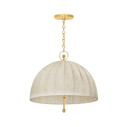 Hudson Valley Palmetto Pendant Aged Brass