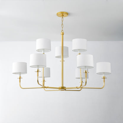Hudson Valley Paramus Chandelier Aged Brass detail view 1