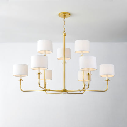 Hudson Valley Paramus Chandelier Aged Brass detail view 2