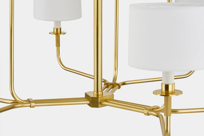 Hudson Valley Paramus Chandelier Aged Brass detail view 4