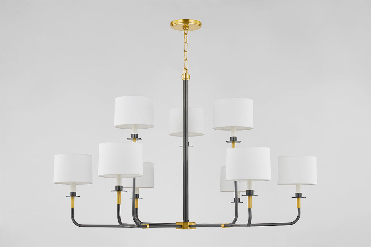 Hudson Valley Paramus Chandelier Aged Old Bronze detail view 1