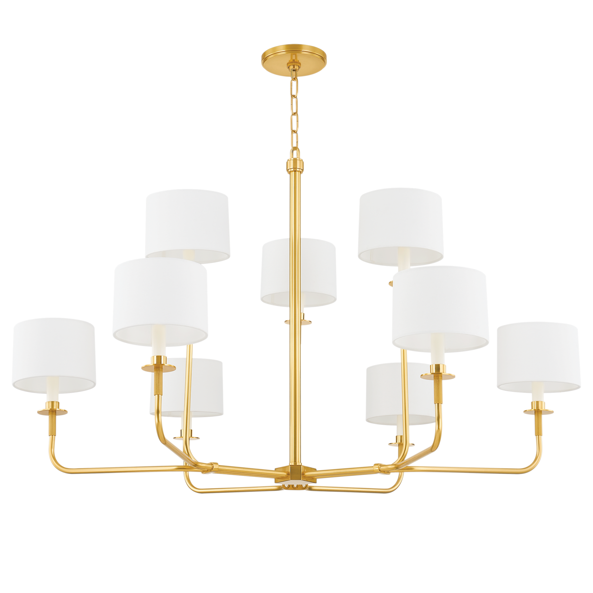 Hudson Valley Paramus Chandelier Aged Brass
