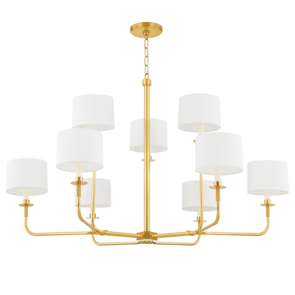 Hudson Valley Paramus Chandelier Aged Brass
