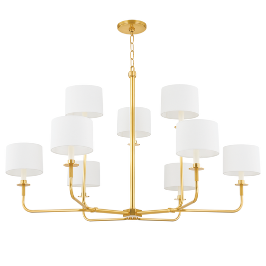 Hudson Valley Paramus Chandelier Aged Brass