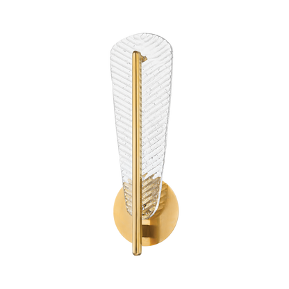 Hudson Valley Passaic Wall Sconce Aged Brass