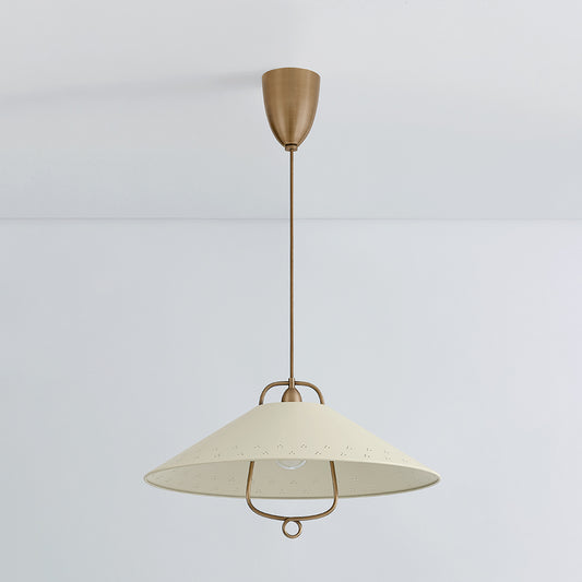 Hudson Valley Pawley Pendant in Historic Bronze / Soft Sand, alternate view 1