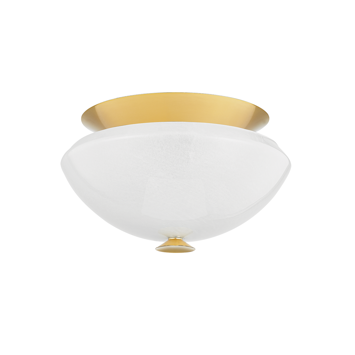 Hudson Valley Pawtucket 2-Light Flush Mount Aged Brass/Soft White