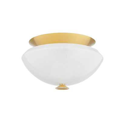 Hudson Valley Pawtucket 2-Light Flush Mount Aged Brass/Soft White