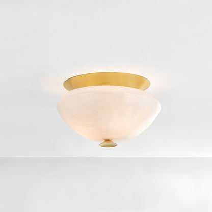 Hudson Valley Pawtucket 2-Light Flush Mount in Aged Brass / Soft White, alternate view 2
