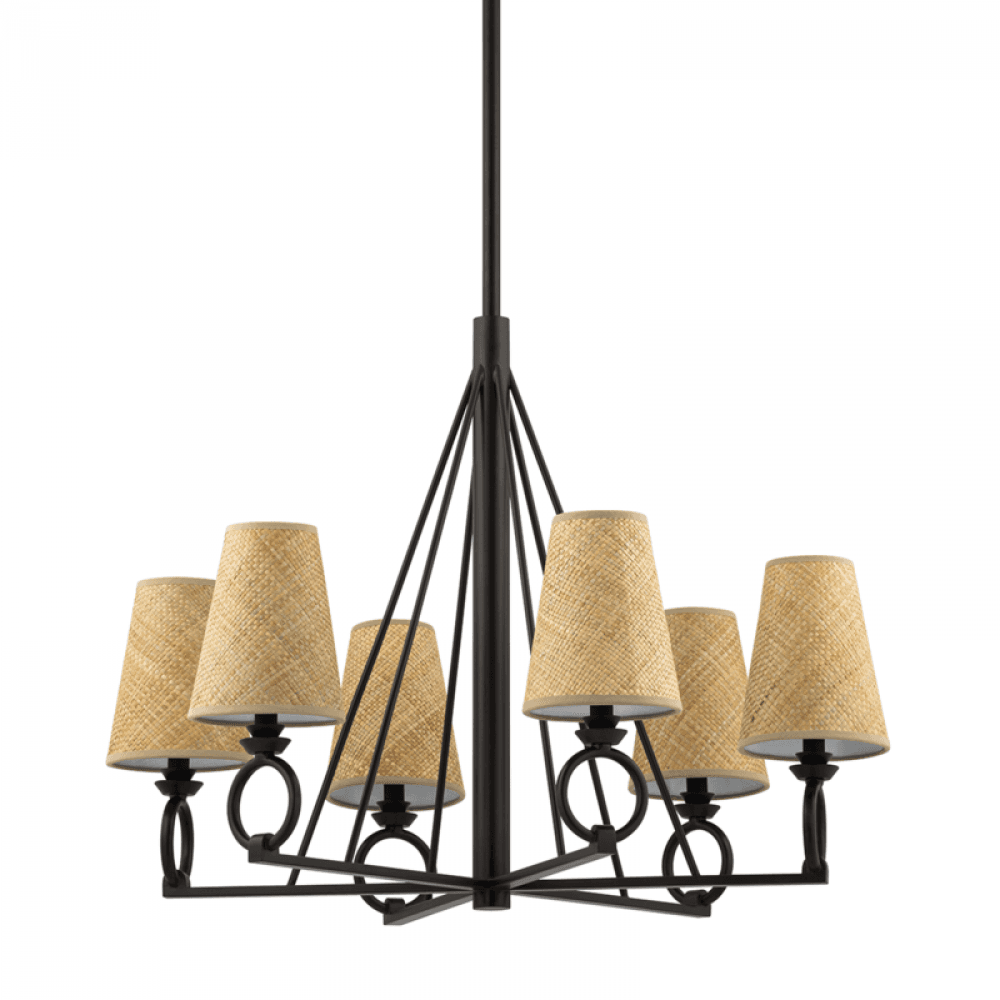Hudson Valley Pendelton Chandelier Aged Iron