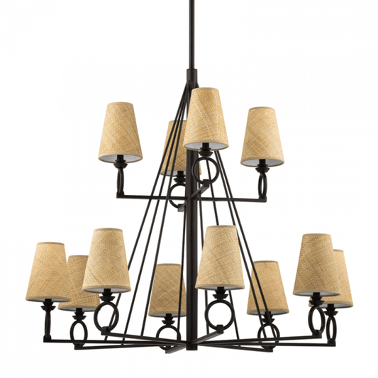 Hudson Valley Pendelton Chandelier Aged Iron
